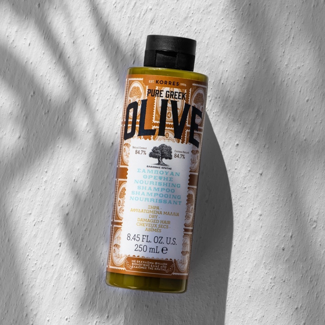 KORRES Olive Care šampūnas plaukams, 250 ml