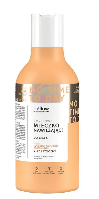So!Flow Nawilżający balsam do ciała, Pomarańcza i kardamon