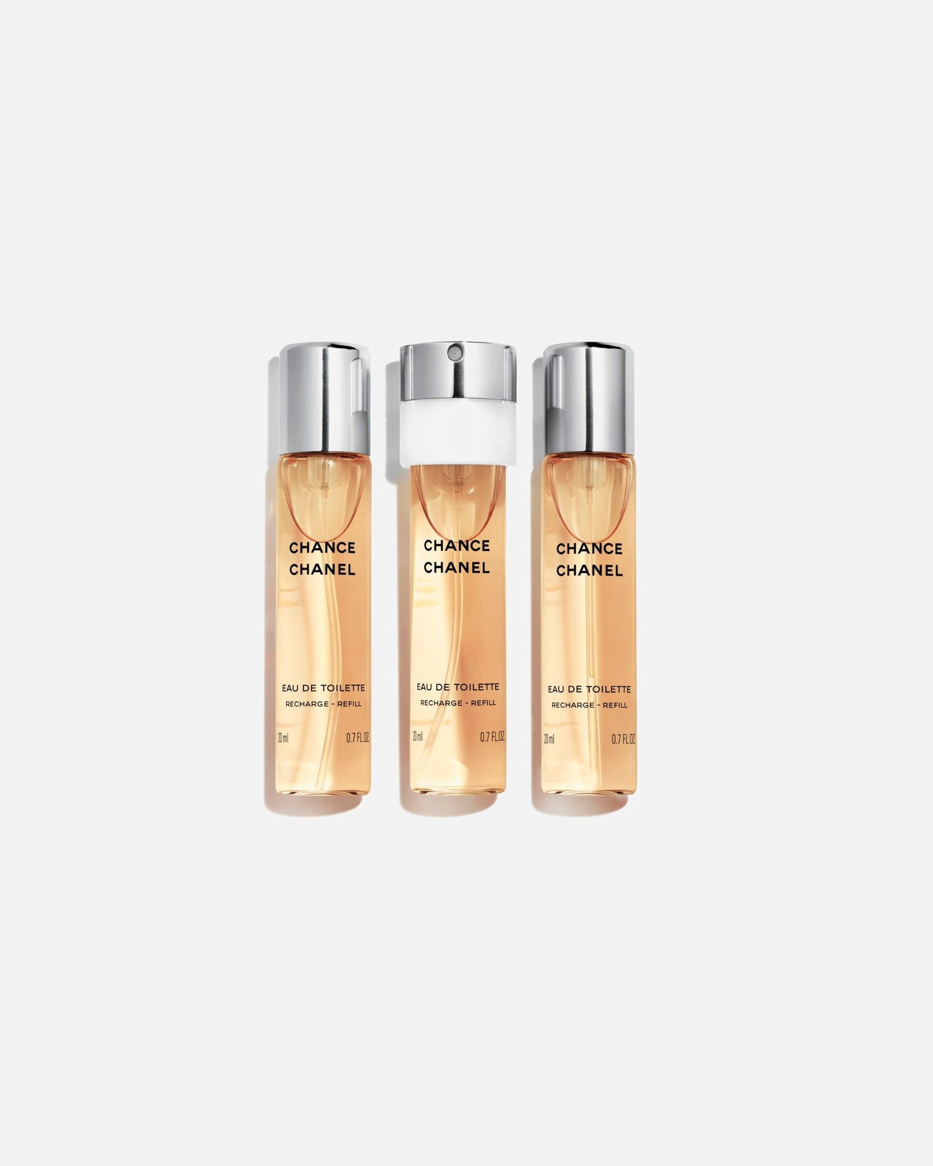 CHANEL Chance Twist ir Spray tualetinio vandens papildymo rinkinys 3 x 20 ml – tualetinis vanduo – 60 ml