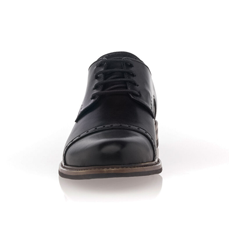 Schwarze Schnürschuhe für Damen / Derby-Schuhe