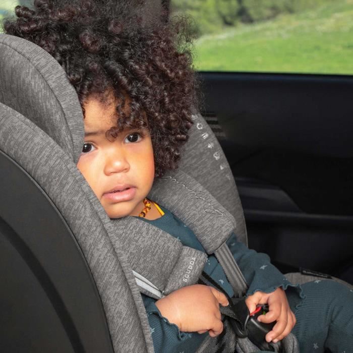 Bilbarnstol - BABYAUTO - SCUDDA GREY DOBBY - Från födseln till 12 år - 0-36 kg - I-Size - ISOFIX - 360° vridbar - ECE R129