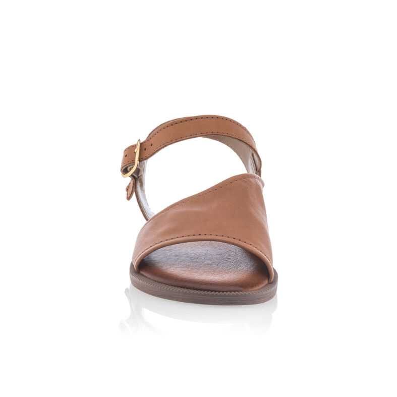Braune Damensandalen / Zehenfreie Schuhe