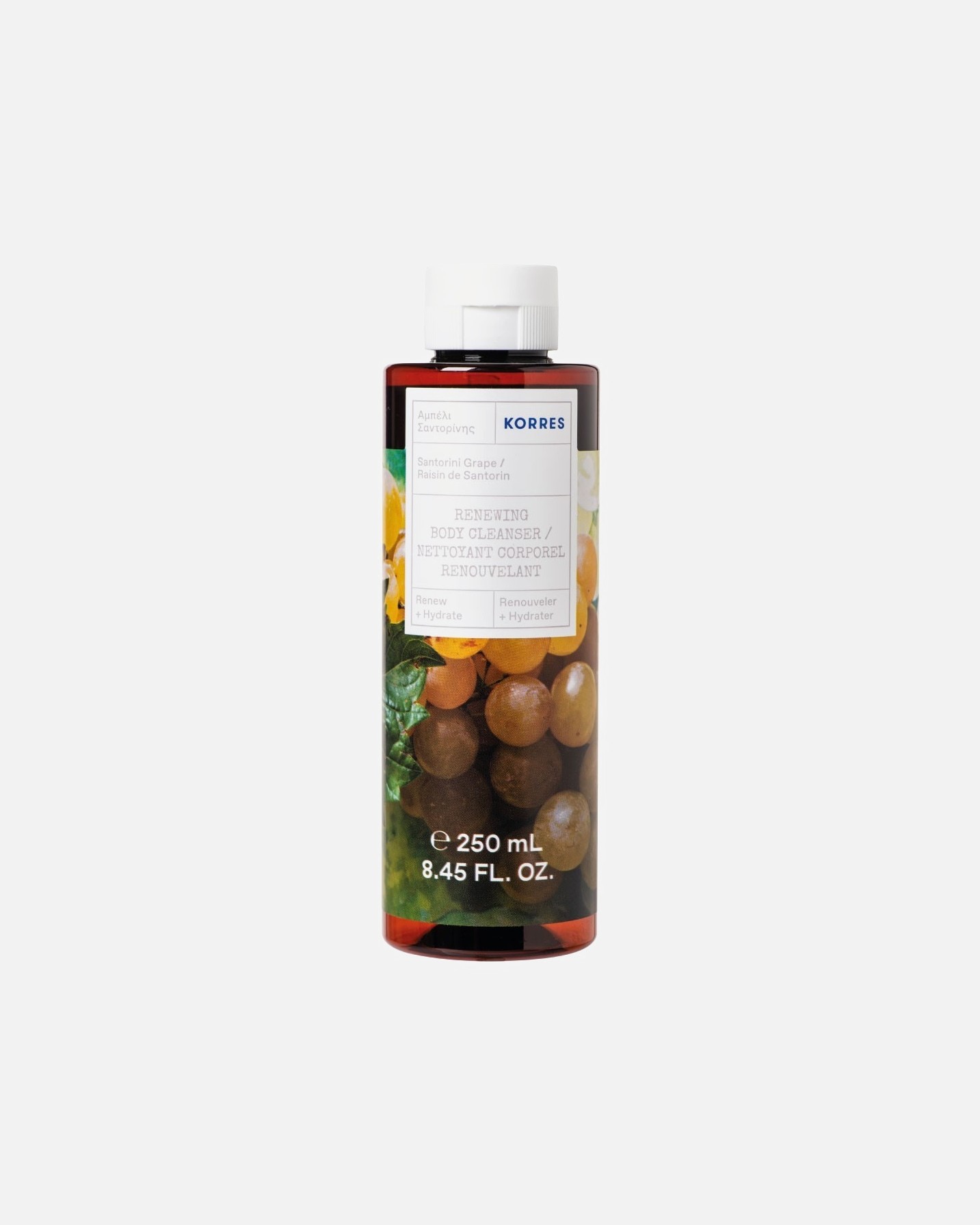KORRES Santorini hroznový telový gél Obnovujúci čistiaci telový gél - 250 ml