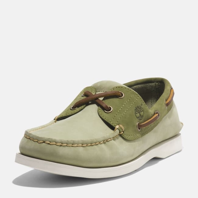 Scarpa da Barca Classic da Uomo in verde chiaro