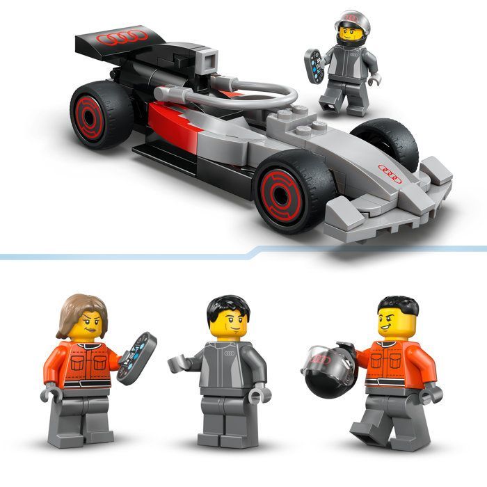 LEGO City 60493 Camion de F1 avec Voiture de Course de F1 Audi - Jouet dès 7 ans - Cadeau