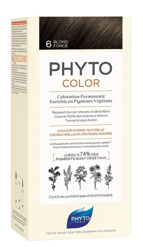 Phyto Phytocolor Farba do włosów, 6 Ciemny Blond
