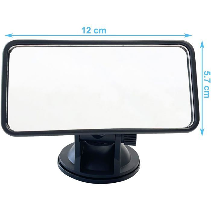 Espejo retrovisor para exámenes de conducir, espejo retrovisor interior adhesivo para instructores de conducción, examinadores y conductores principiantes.