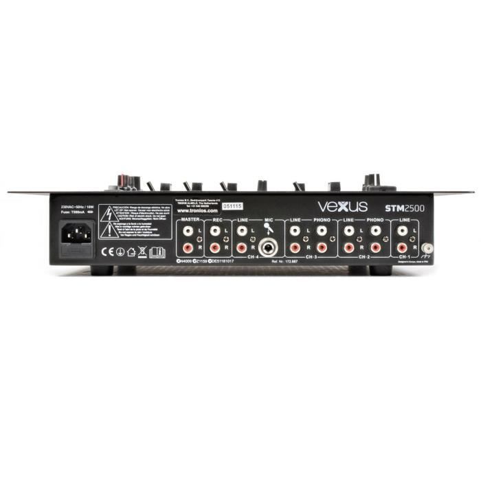 Mixer a 2 canali - Vonyx STM2500 - Lettore MP3 integrato - Bluetooth wireless