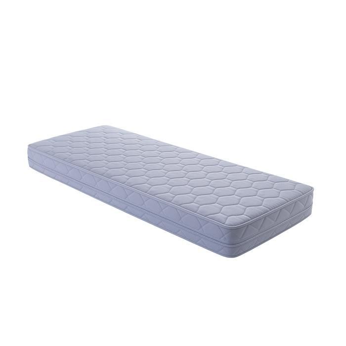 Set of 2 Mattresses 80x200 Bed Bases with Legs - Latex Contact Surface - Compatible with Electric Bed Bases - 80 Kg-m3 - Height 21 cm -...