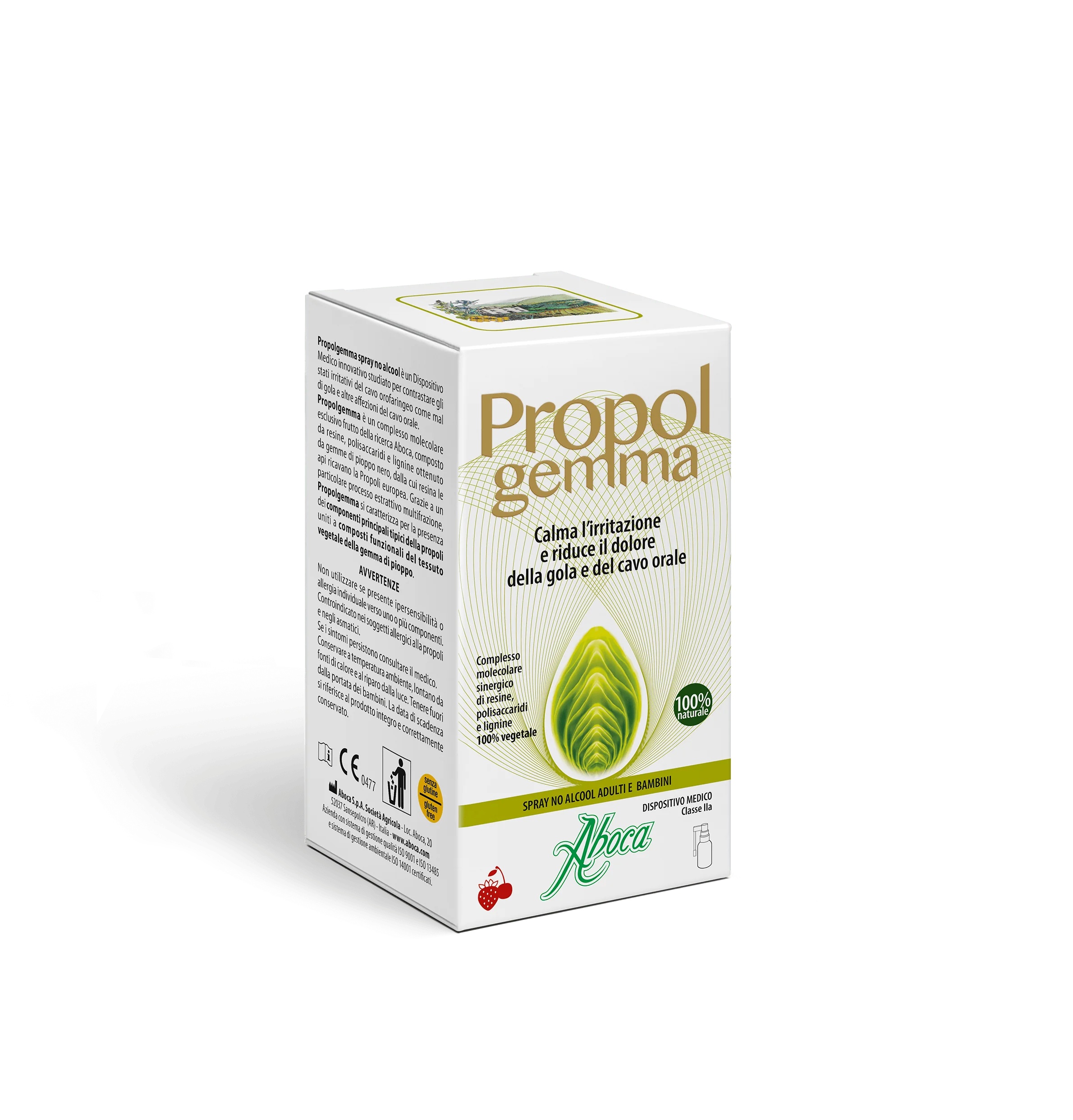 ABOCA Aboca Propolgemma alcoholvrije spray voor volwassenen en kinderen 30 ml voor het welzijn van de bovenste luchtwegen