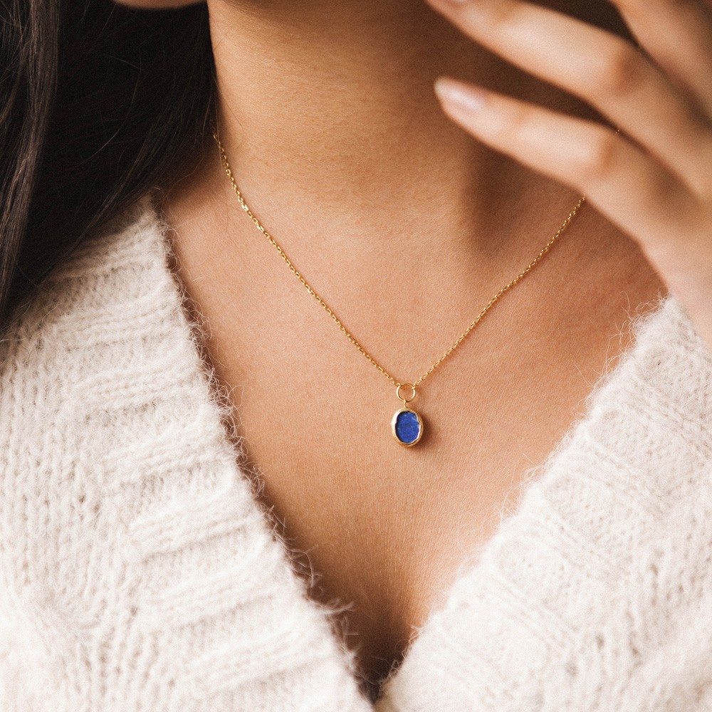 MY JOLIE CANDLE Bougie collier lapislazuli