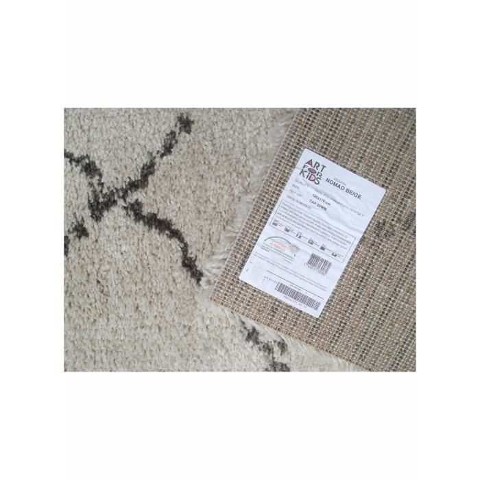Alfombra infantil NOMAD color beige, 120x170 cm - ARTE PARA NIÑOS - Polipropileno - Para interiores - A partir de 3 años - Unisex