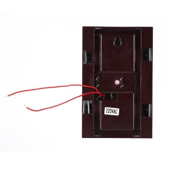 ESTINK Ding Dong Bell Sonnette filaire mécanique Ding Carillon Dong Bell mural pour système de contrôle d'accès d'hôtel (220V)