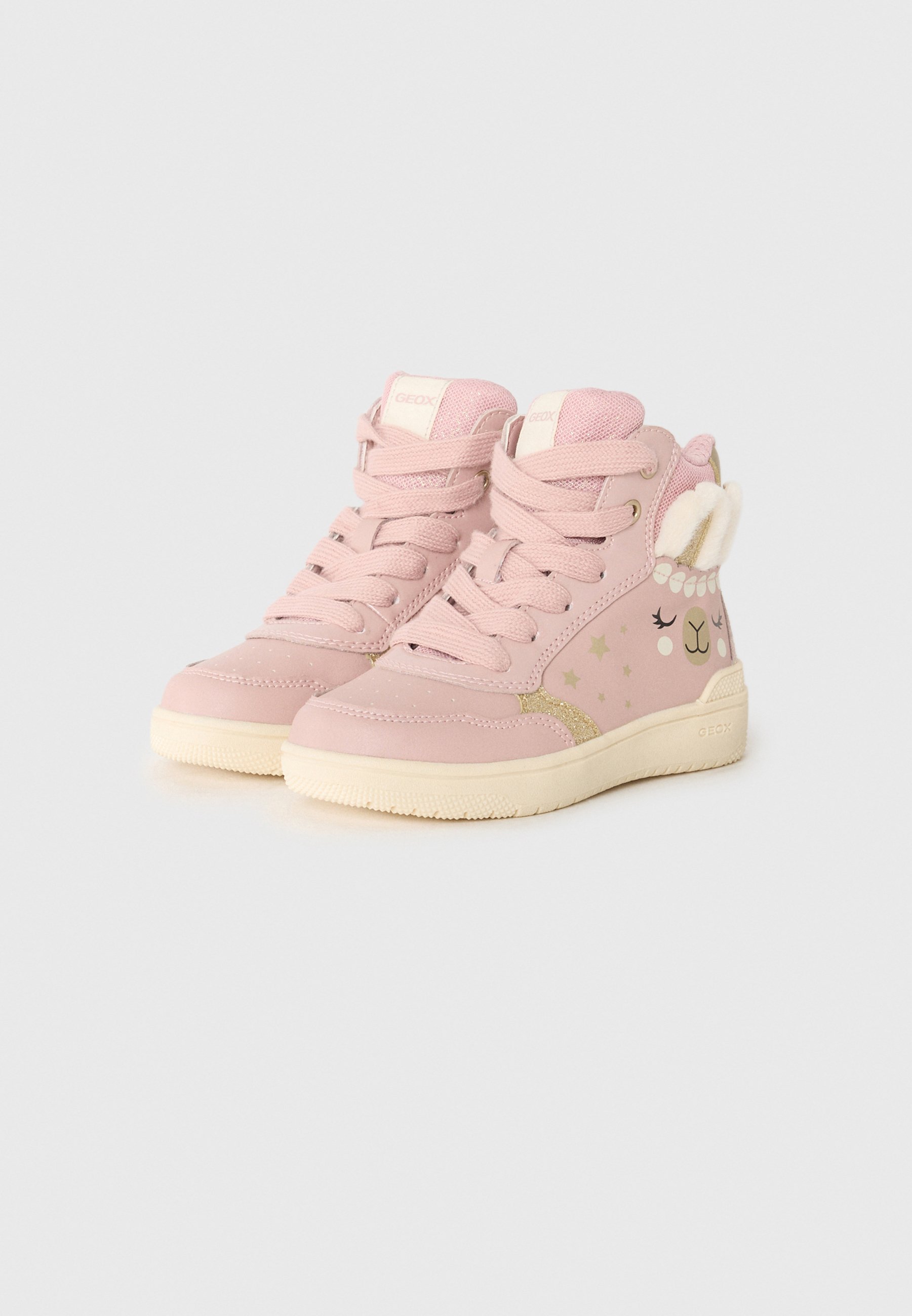 Geox WASHIBA - Vysoké tenisky - black/grey