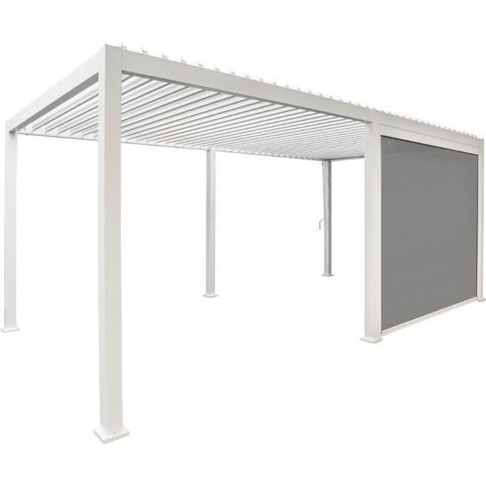 Toldo - Chalet y Jardín - Para pérgola bioclimática - 4 m - Blanco