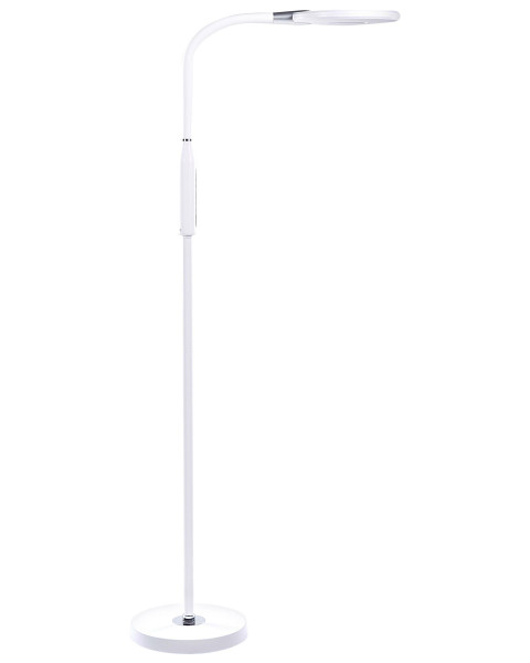 Lampa podłogowa LED ze ściemniaczem biała