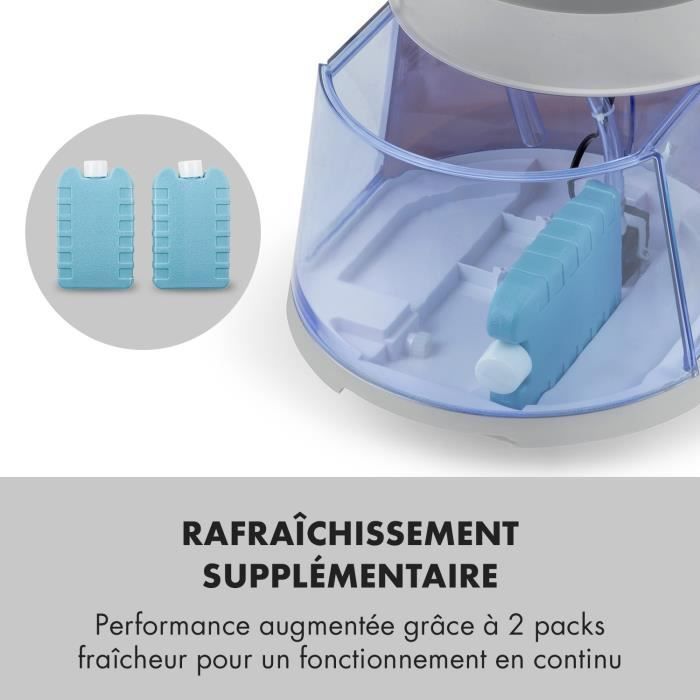 Enfriador de aire - Klarstein - Skyscraper Ice - Ventilador, humidificador y purificador - Gris
