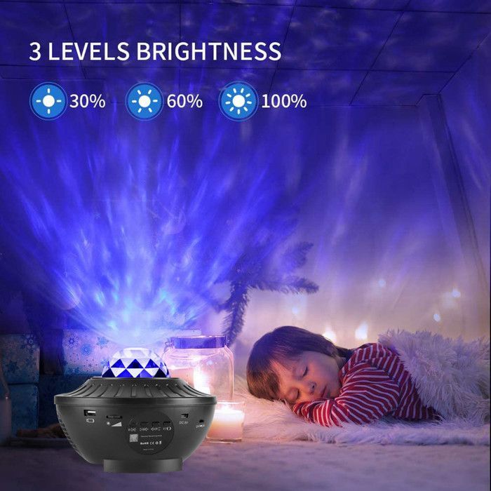 Proyector de cielo estrellado LED Galaxy - con control remoto, 21 modos de luz - altavoz Bluetooth - para niños y adultos