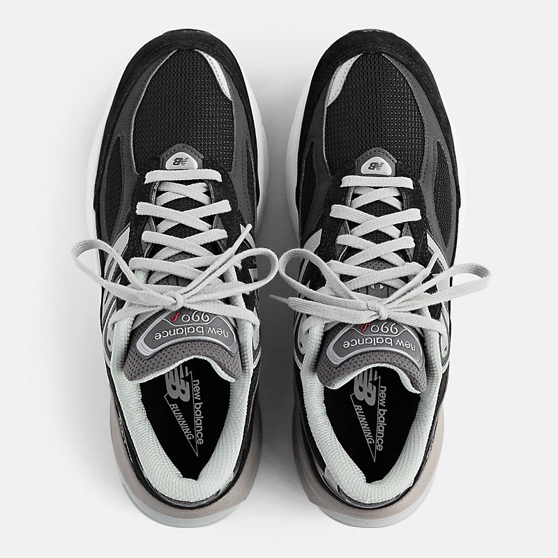 Damskie buty Made in USA 990v6 – czarne z białym