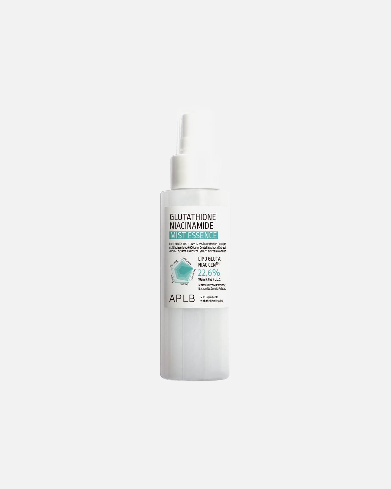 Sérum hydratant APLB Glutathion Niacinamide Spray Essence Visage - 110 ml