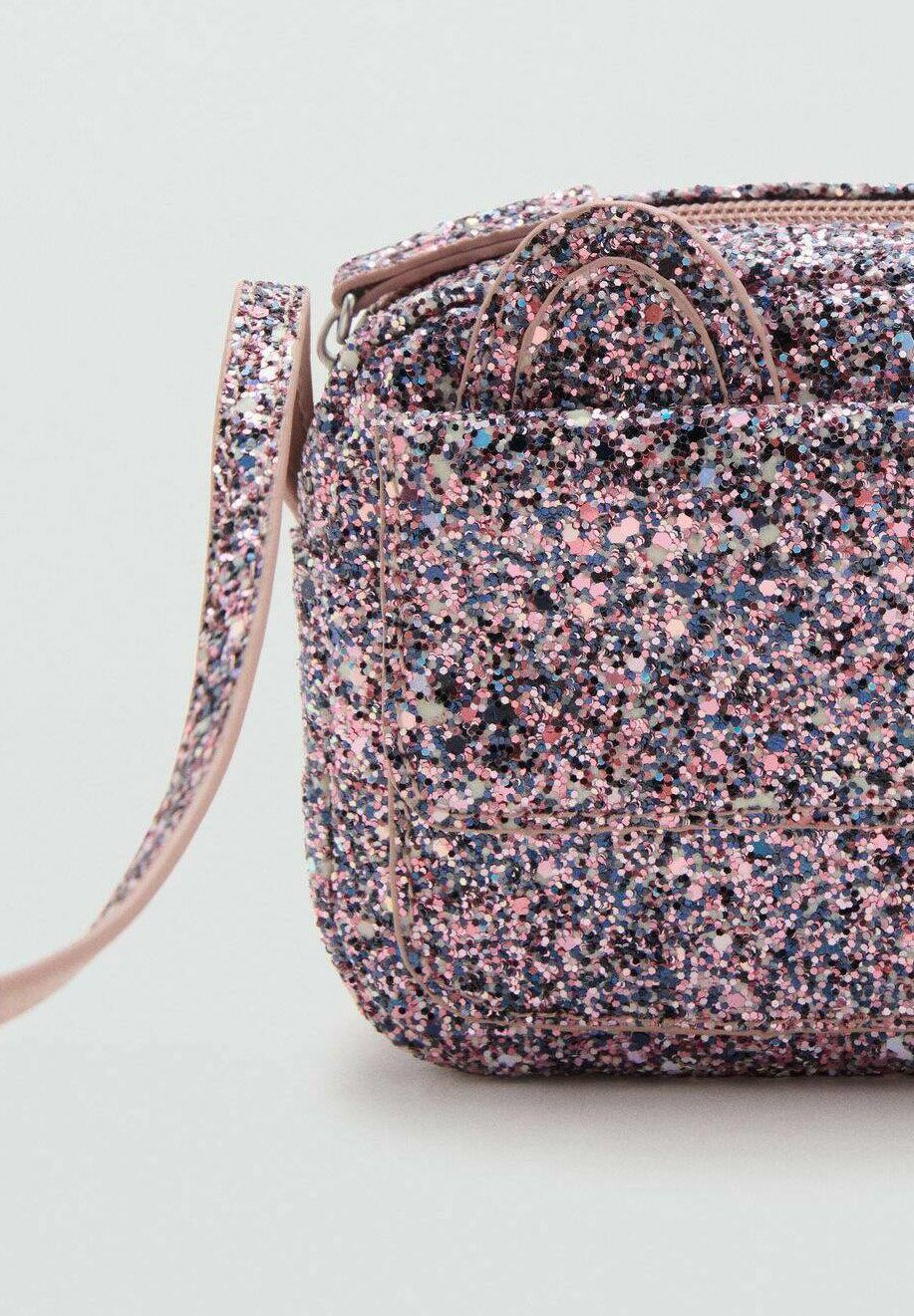 Mango Kids Paillettenohren - Umhängetasche - rosa