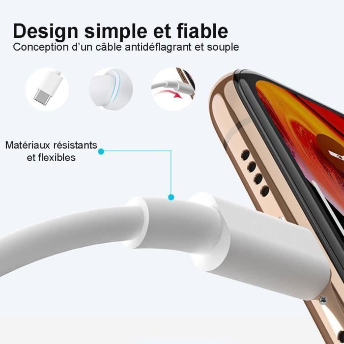 Cargador rápido Tikawi de 25 W blanco + cable para iPhone 14-14 Plus-14 Pro-14 Pro Max-13-Mini-13 Pro-13 Pro Max-12-12 Pro-11-X-XS-XR-SE