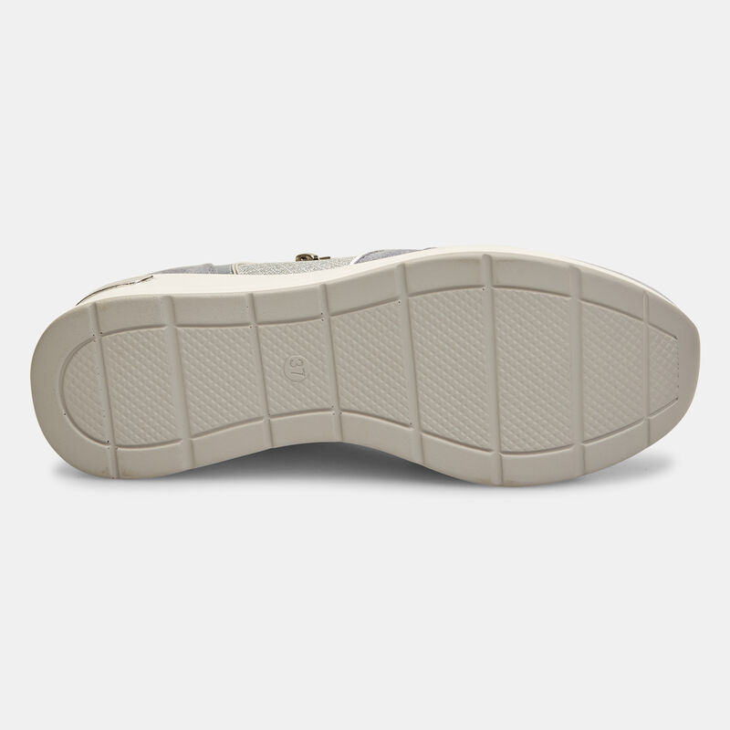 Damsneaker med platåsula och dragkedja
