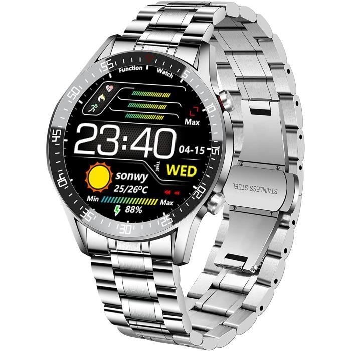 Montre Connectée Homme Smartwatch Sport AVCE Étanche IP68-Sommeil-Podomètre-Contrôle de la Musique