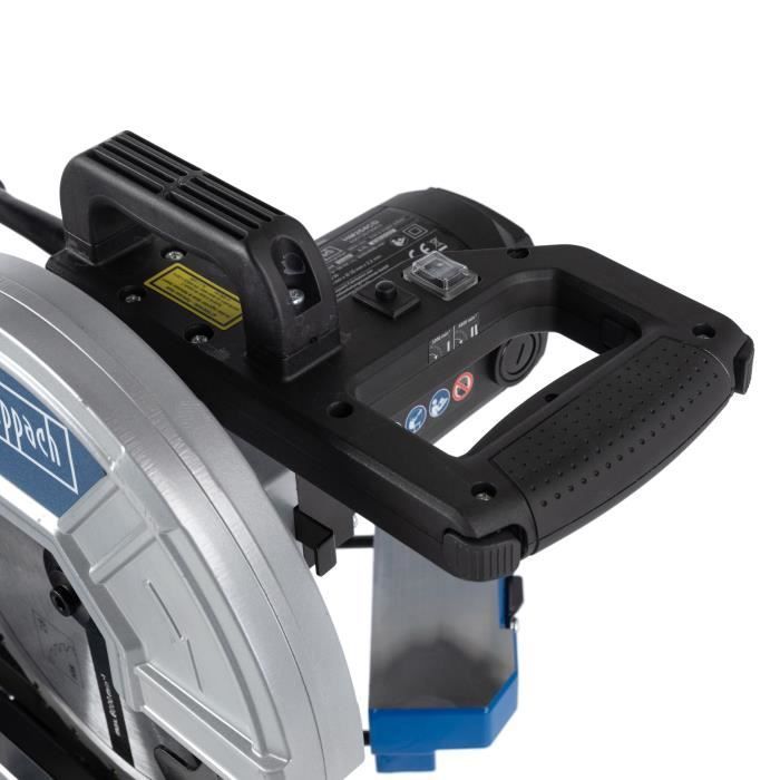 Scie à onglet radiale multimatériaux SCHEPPACH HM254CD - 254 mm - 2000 W - 2 lames carbures incluses