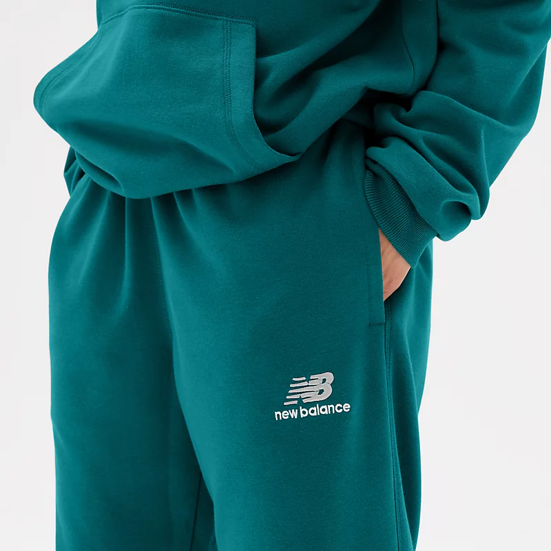 Unisex-Jogginghose aus French Terry in Vintage-Türkis