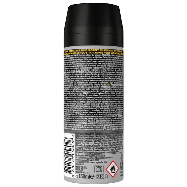Spray antitranspirant Axe Gold<br>150ml