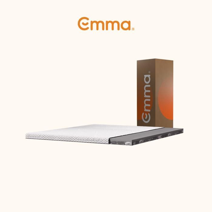Emma | Emma Original Pro Mattress Topper 160x200 cm | Thermoregulating Foam | 5-Star Hotel Comfort | 8 cm Extra