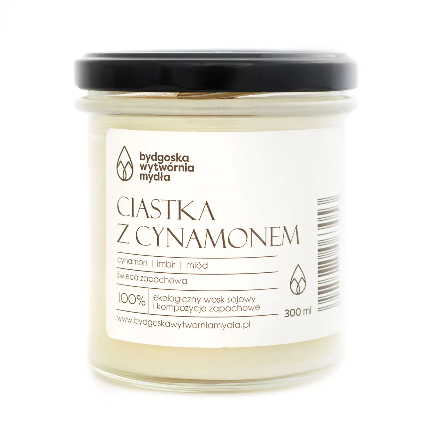 Bydgoska Wytwórnia Mydła Świeczka Ciastka z cynamonem, 300 ml
