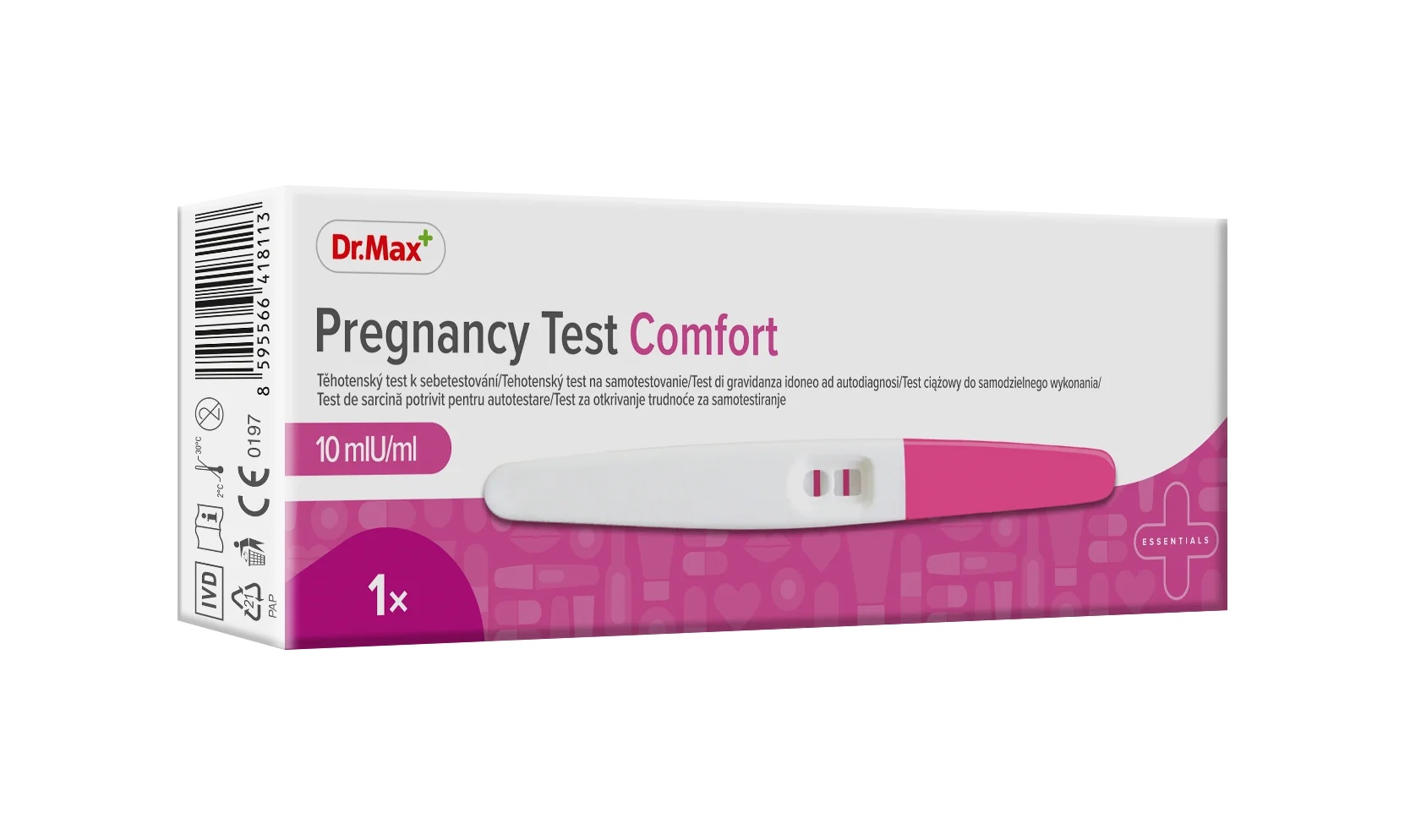Test de grossesse Dr.Max Comfort : résultats en 5 minutes