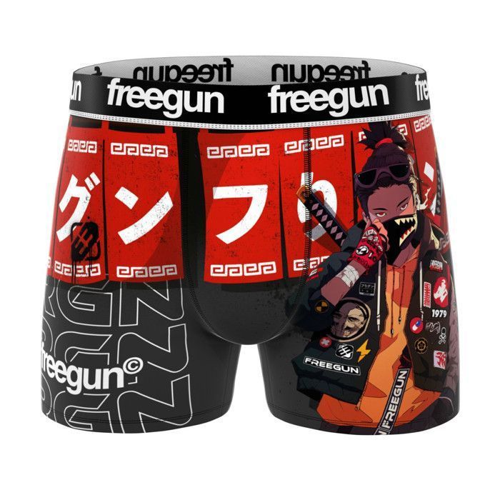 Freegun Boys' Boxer Shorts - Red (Pack of 3)