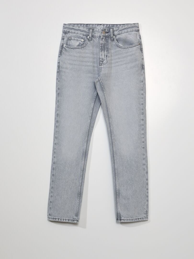 Rechte jeans met 5 zakken - L30 - GRIJS
