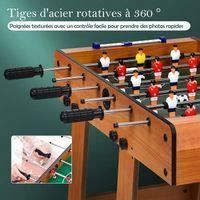 Mesa de futbolín plegable GOPLUS - Mesa de futbolín para interiores 69x36,5x71 cm - 18 figuras, 2 marcadores, 2 pelotas