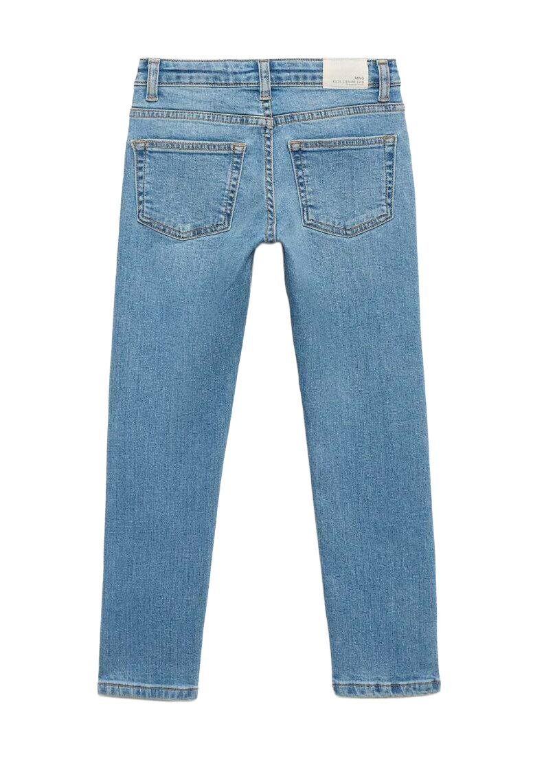Dětské džíny Mango Slim Fit - světle modrý denim