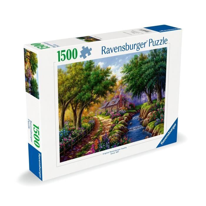 Puzzel van 1500 stukjes, Huisje aan de rivier, Volwassenen en kinderen vanaf 14 jaar, 12000735, Ravensburger