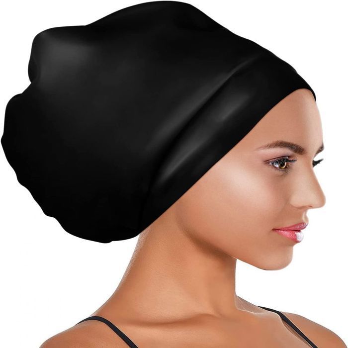Gorro de natación extragrande para cabello largo - gorro de natación para rastas. Cantidad: 1 y 15,69