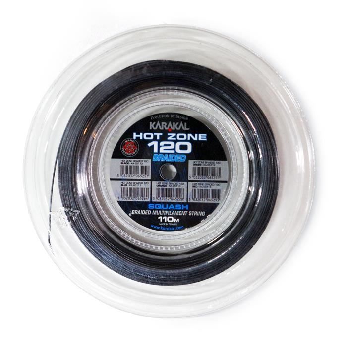Corda de squash Karakal Hot Zone 120 - preta - 110 m x 1,2 mm