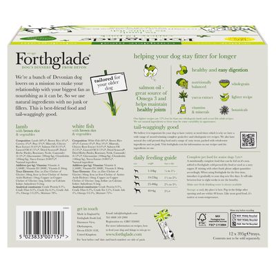 Forthglade Alleinfuttermittel Vollkorn für ältere Hunde – Lamm & Weißfisch