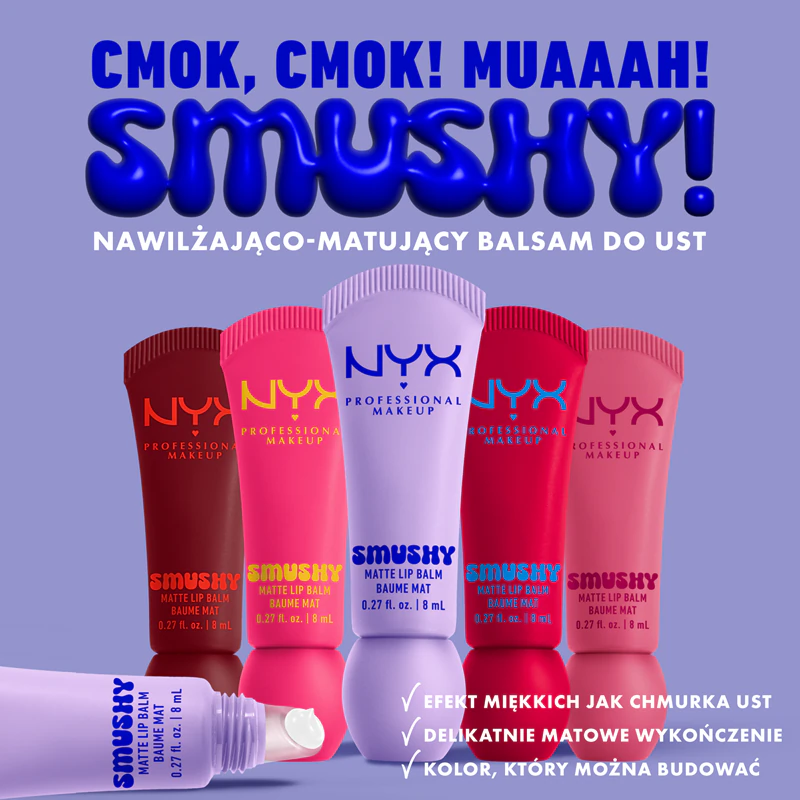 Bálsamo Labial Matte Smushy da NYX Professional Makeup