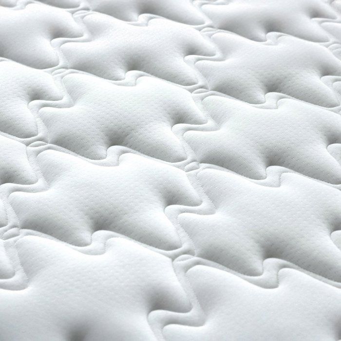 COMFORT DESIGN Set materasso e base Marcel 140 x 190 cm - Spessore 25 cm - Molle e memory foam - Prodotto in Francia