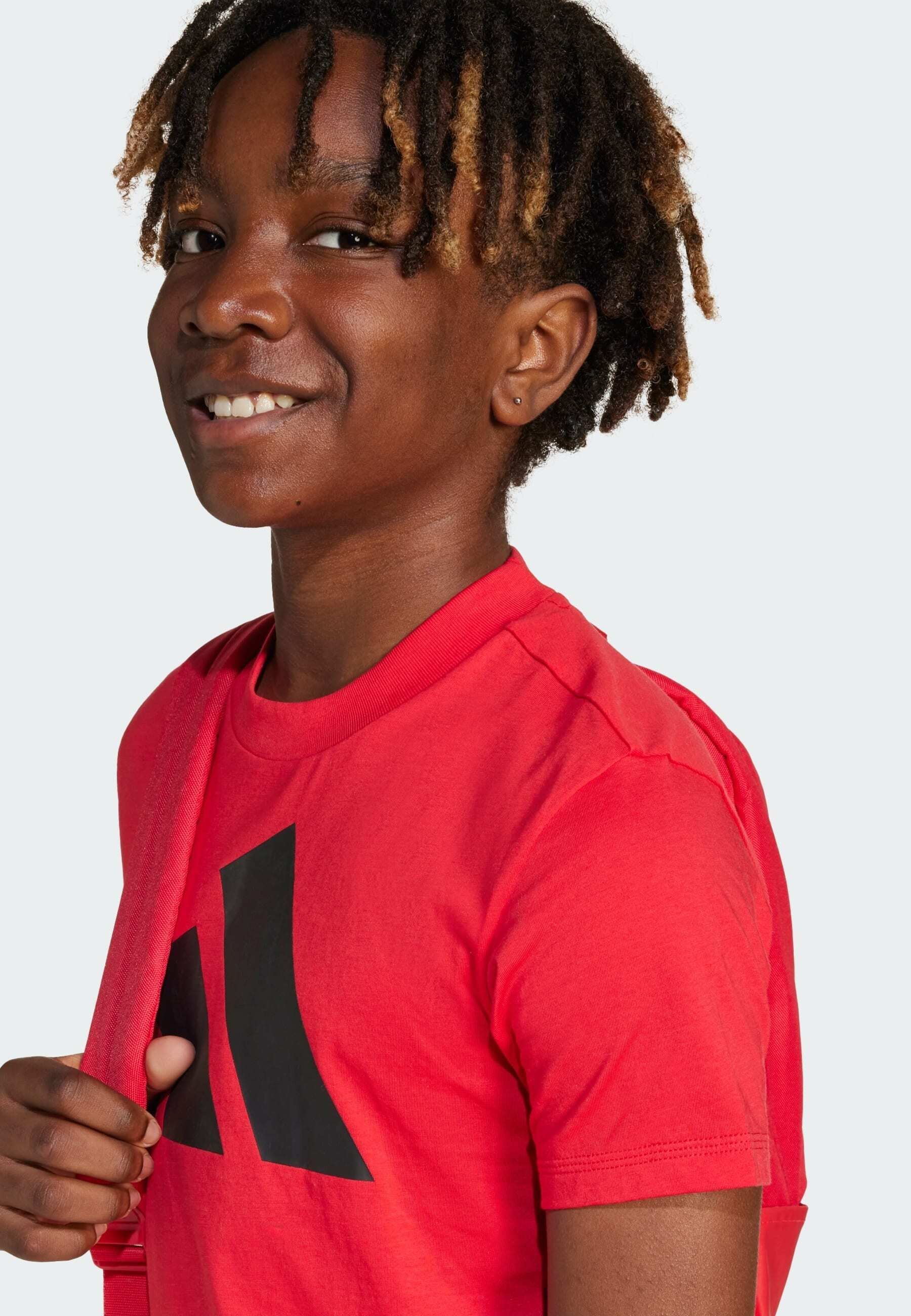 adidas Performance ESSENTIALS JUNIOR UNISEX - Print-T-Shirt - Reines Rubinschwarz