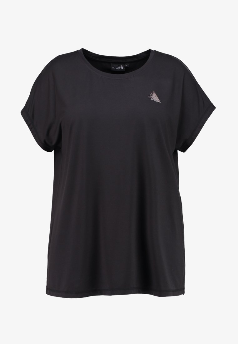 Active by Zizzi ABASIC ONE - T-shirt basique - noir