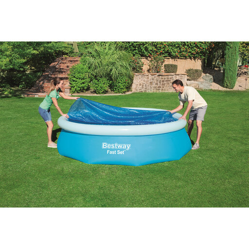  Bestway Solar Redonda Piscine Cubierta 366 Cms