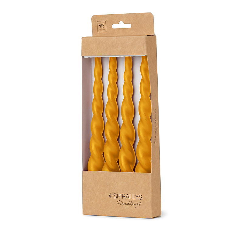 Vie Selected lampada a spirale confezione da 4 24 cm ocra