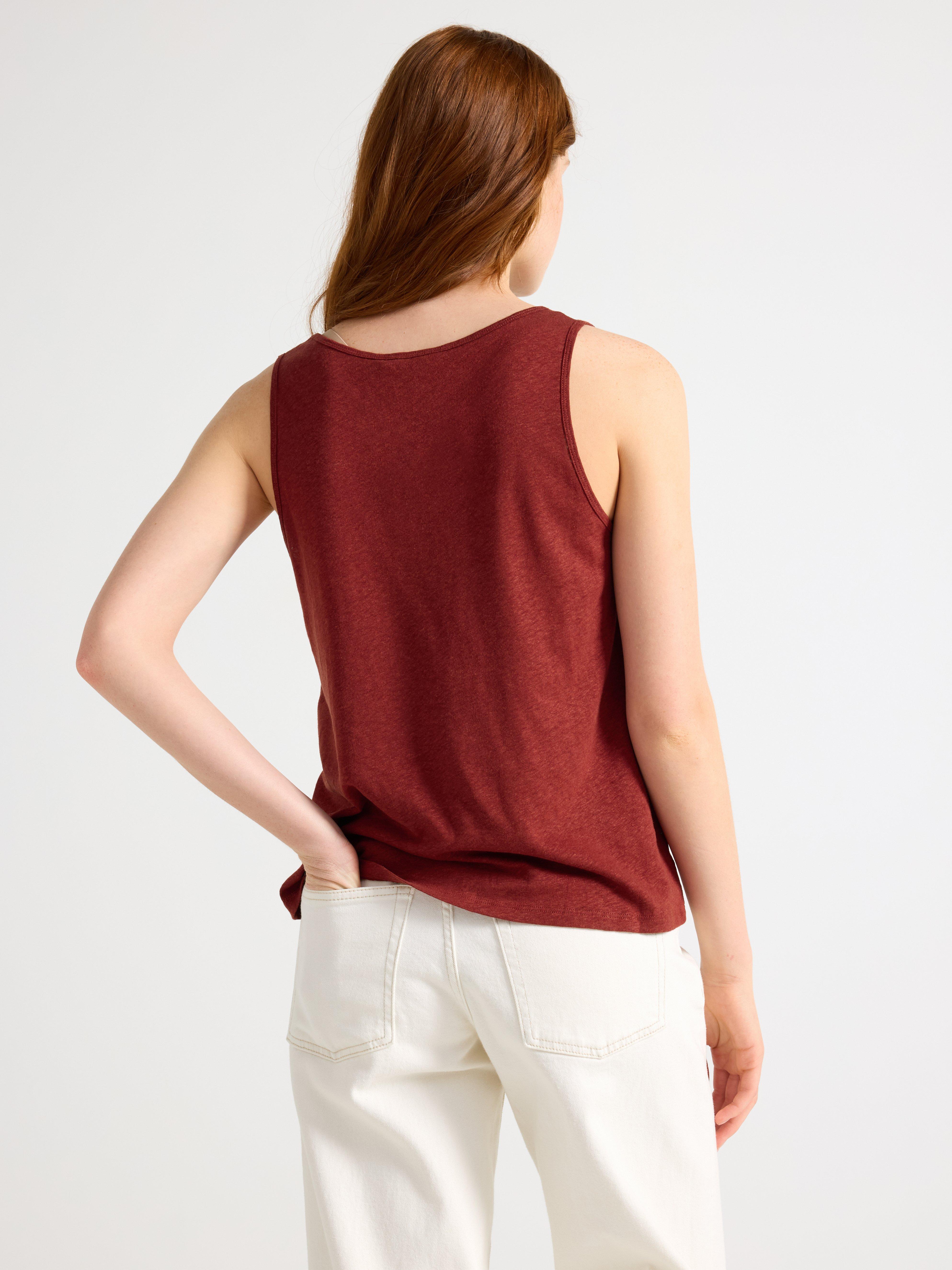 Lin i linblanding Dusty Red