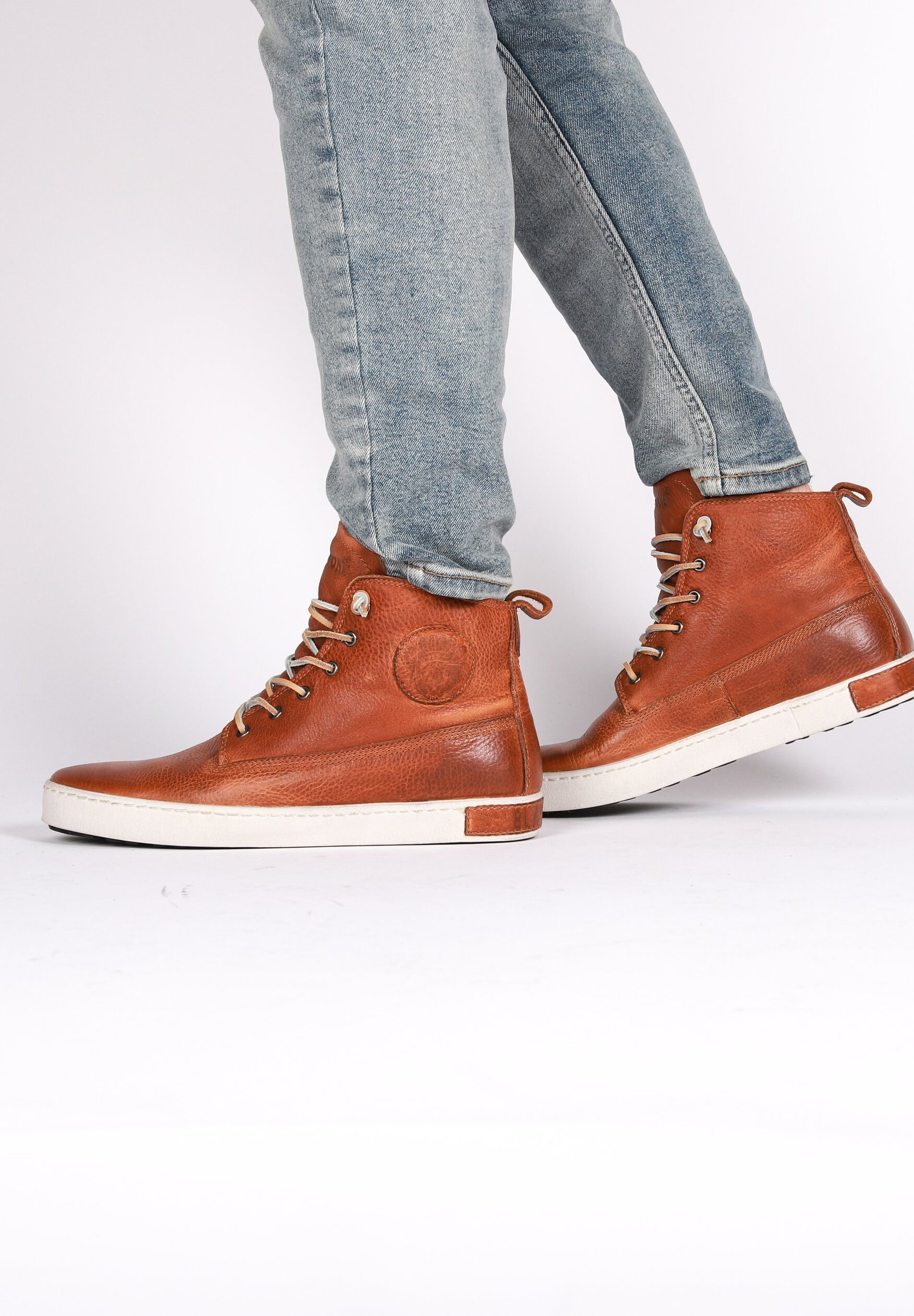Blackstone veterlaarsjes - cognac